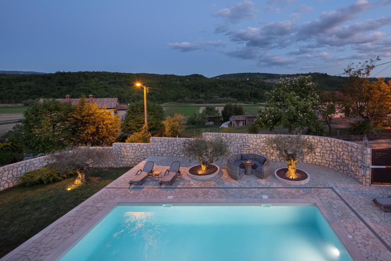Villa Vesna With Sauna, Hot Tub Potpićan Buitenkant foto